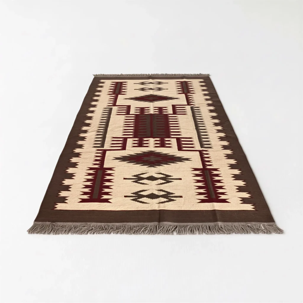 Brown Beige KILIM Rug