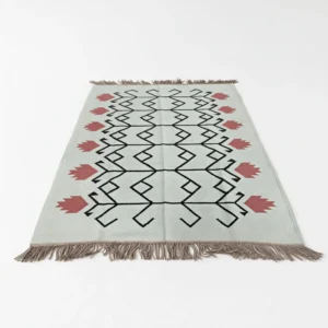 Light Blue Kilim Rug